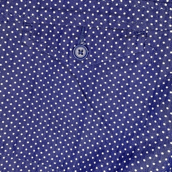 American Rag Blue Cotton Blend Polka Dot Short Size 9 - Picture 12 of 15